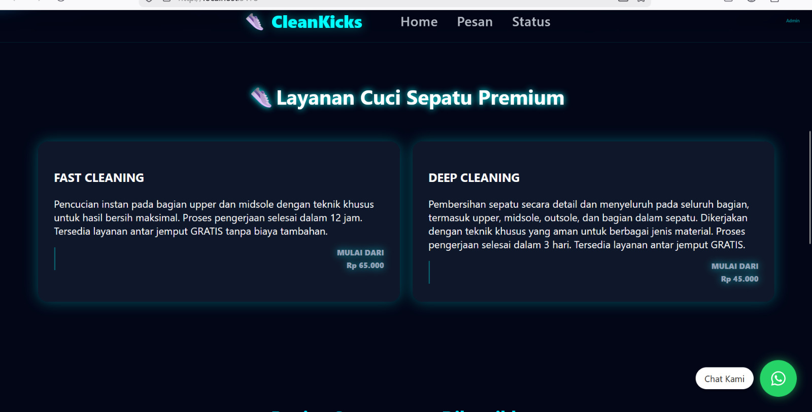 Service Website